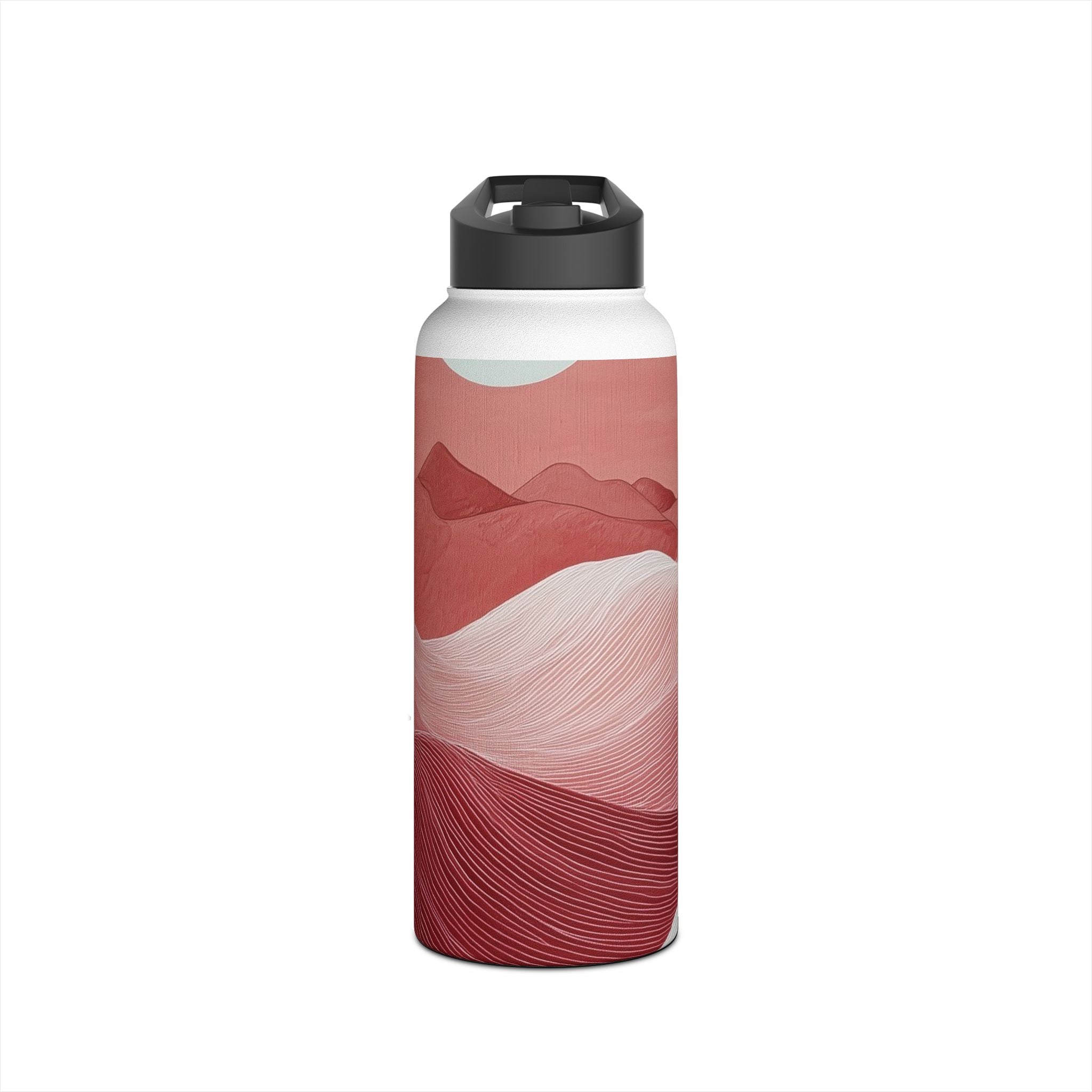 White Orb Dunes - Stainless Steel Water Bottle
