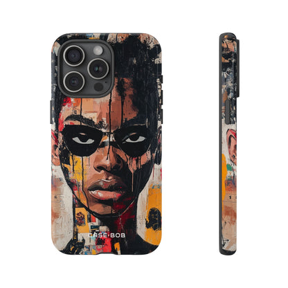 Masked Portrait Drips iPhone 15 Pro Max Case - Tough