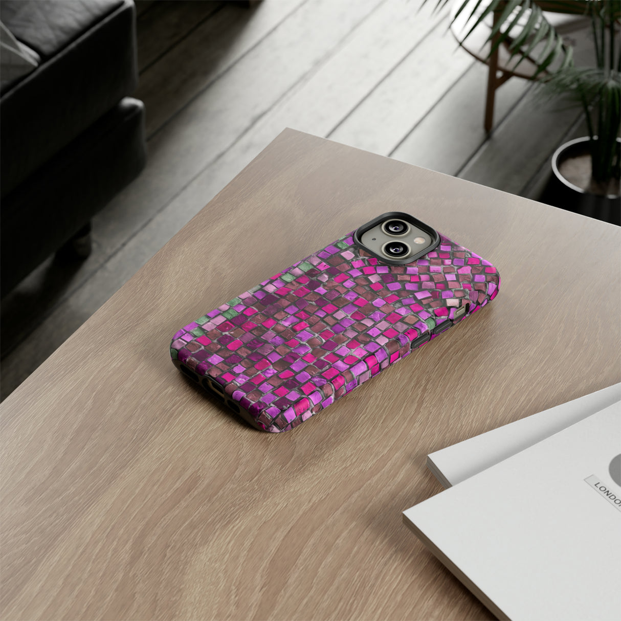 Purple Mosaic - Protective Phone Case