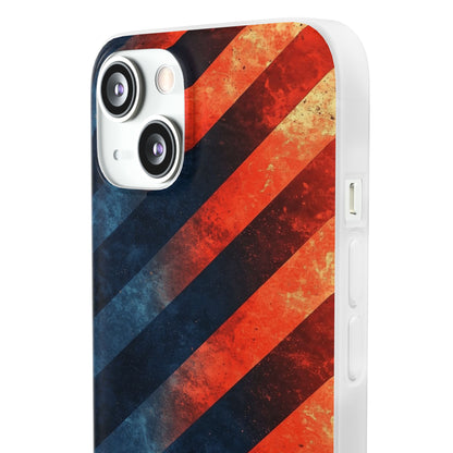 Diagonal Stripes Blaze iPhone 13 - Soft