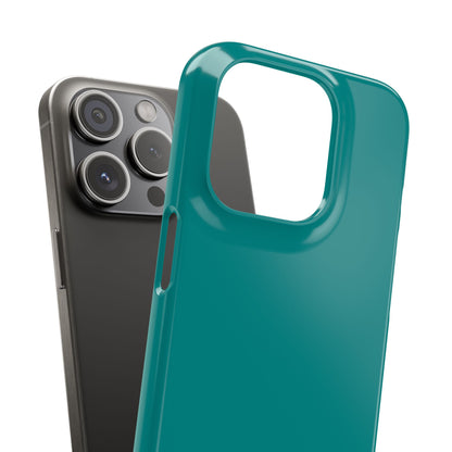 Dark Cyan iPhone 15 - Slim Phone Case