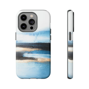 Oil Painting - Abstract Blue - Protective Phone Case