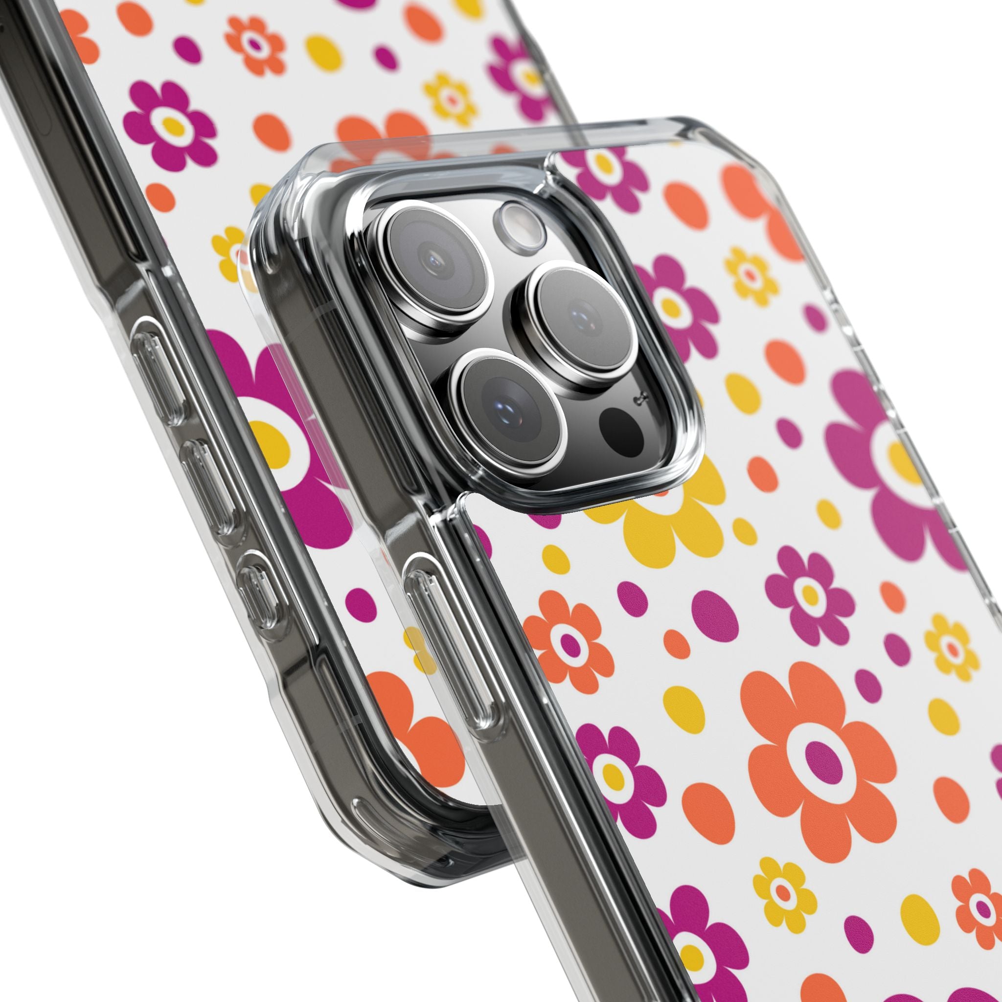 Retro Floral Playfulness iPhone Case - Impact