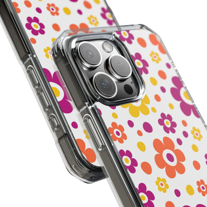 Retro Floral Playfulness iPhone Case - Impact