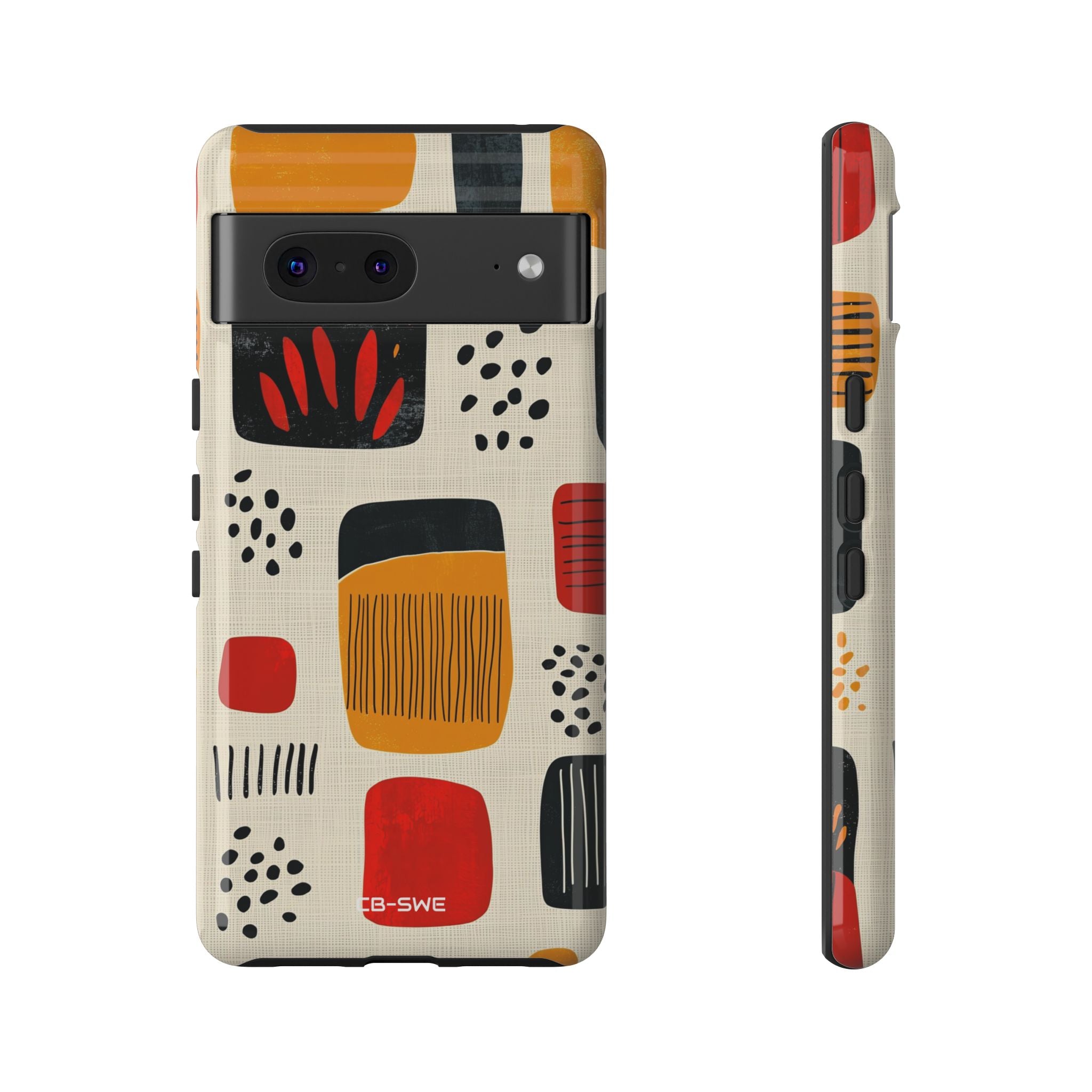 Vibrant Shapes Dance - Google Pixel Case