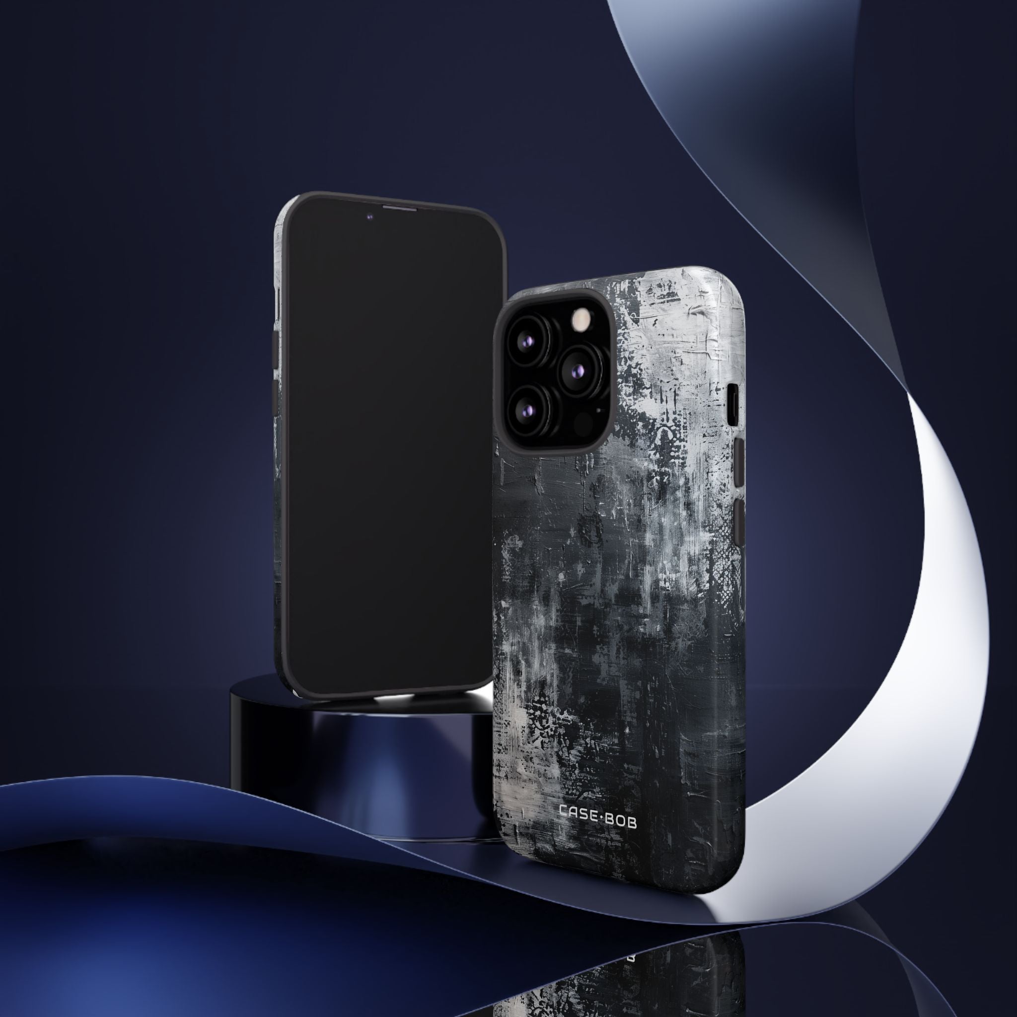 Textured Blackscape iPhone 13 Pro Case - Tough