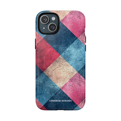 Bold Geometric Squares - Tough + MagSafe® iPhone 15 Phone Case