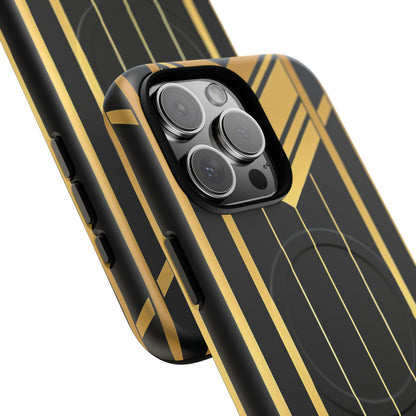 "Golden Art Deco Symmetry in Geometric Elegance" iPhone 16 | Tough+ Phone Case