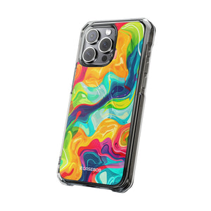 Bold Bright Patterns | Phone Case for iPhone (Clear Impact Case - Magnetic)