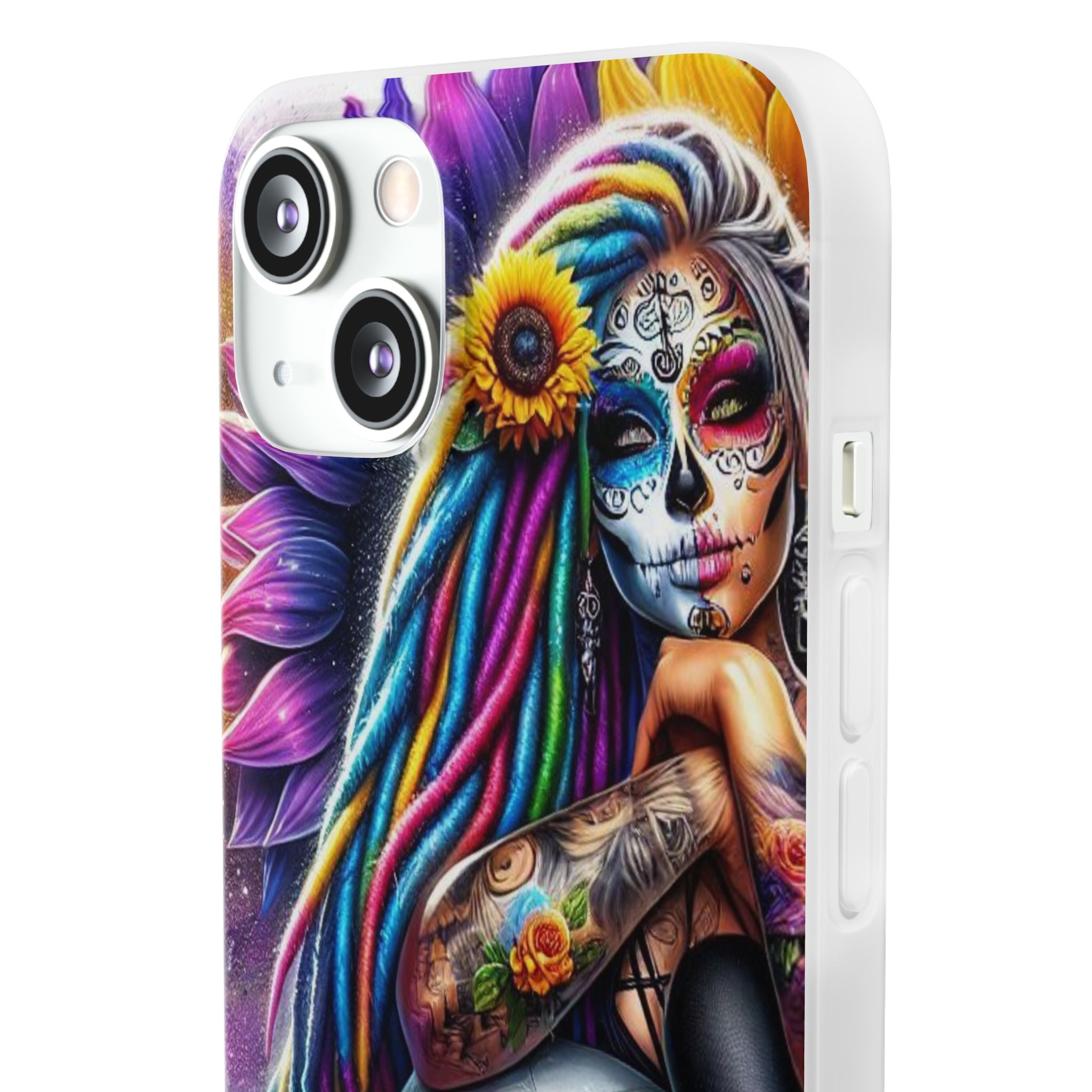 Sunflower Skull Glow iPhone 13 - Soft