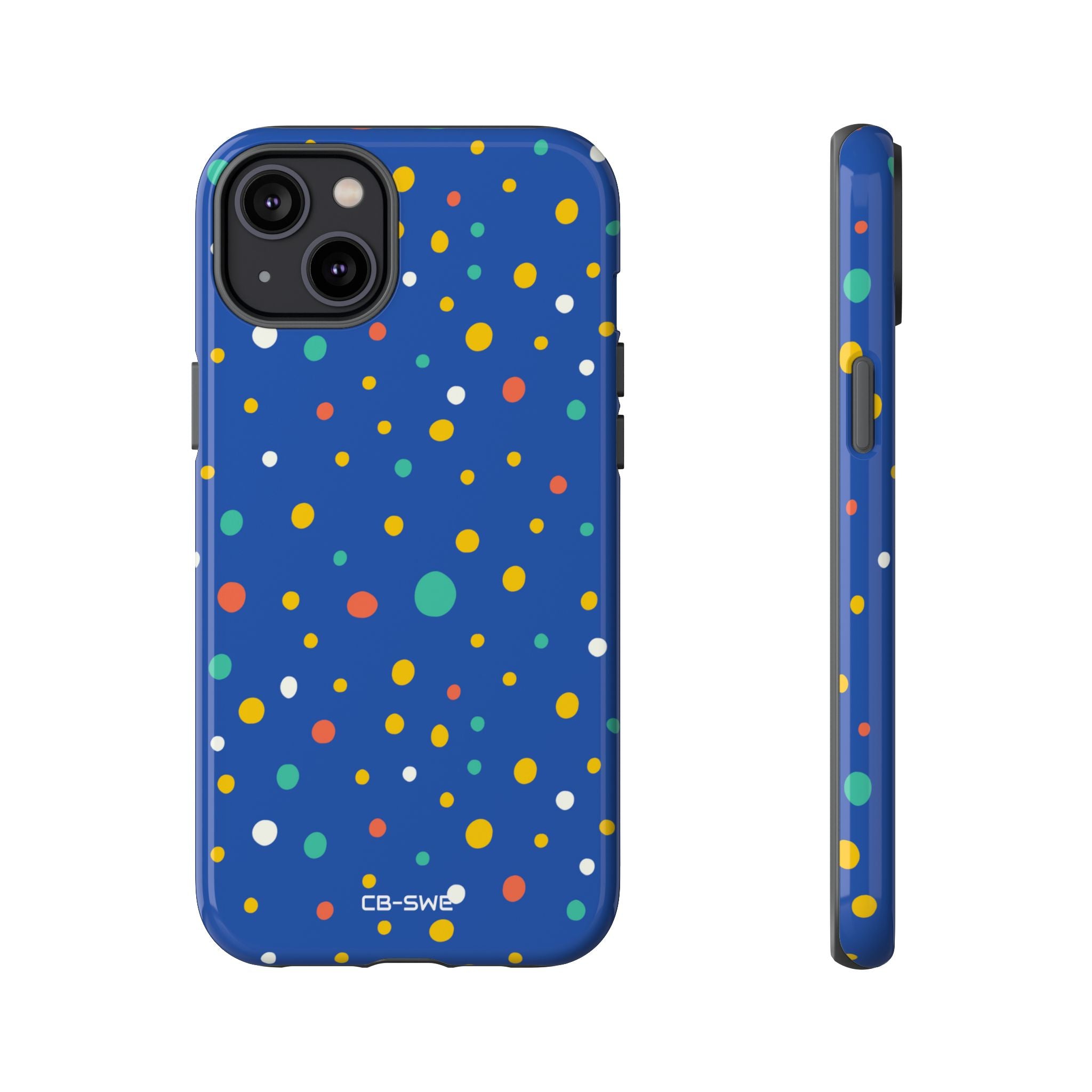 Colorful Dots Dance - iPhone Case