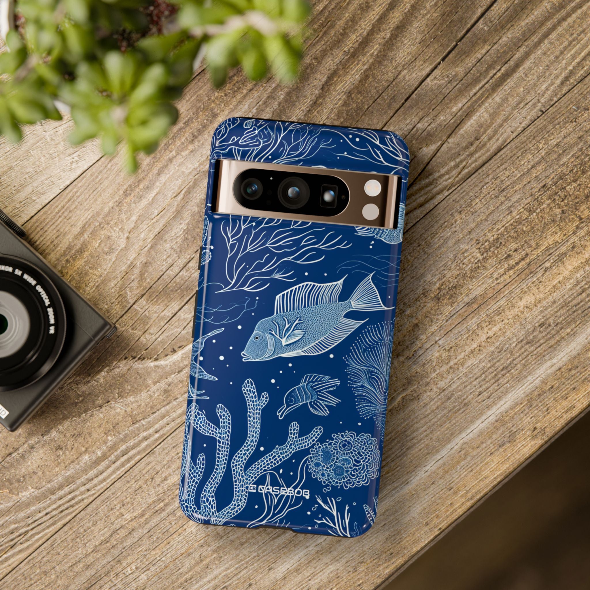 Underwater Serenity: Intricate Line Art - for Google Pixel 8