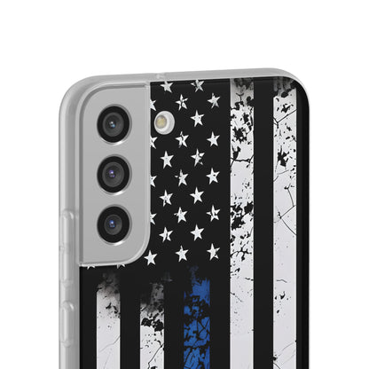 Blue Stripe Flag Samsung S22 Plus Case - Soft