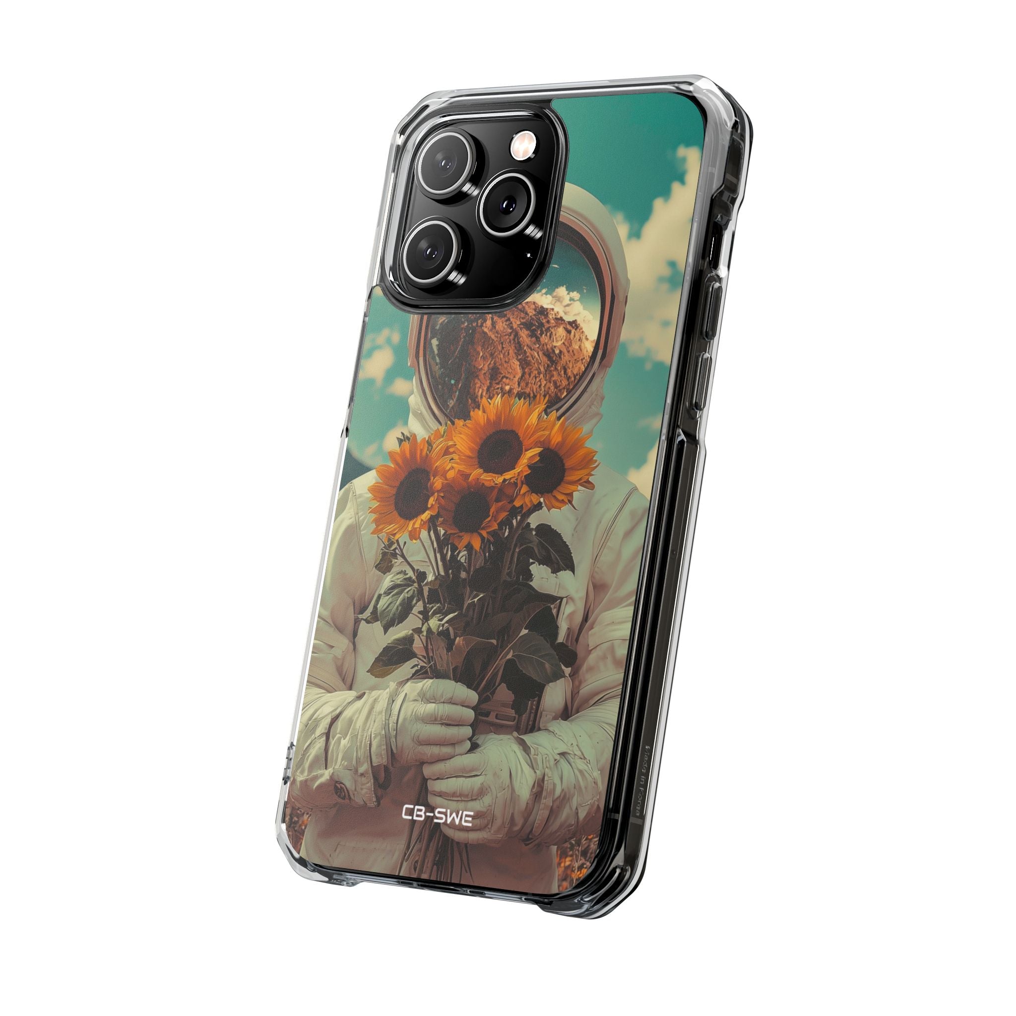 Sunflower Spacesuit Shine iPhone Case - Impact