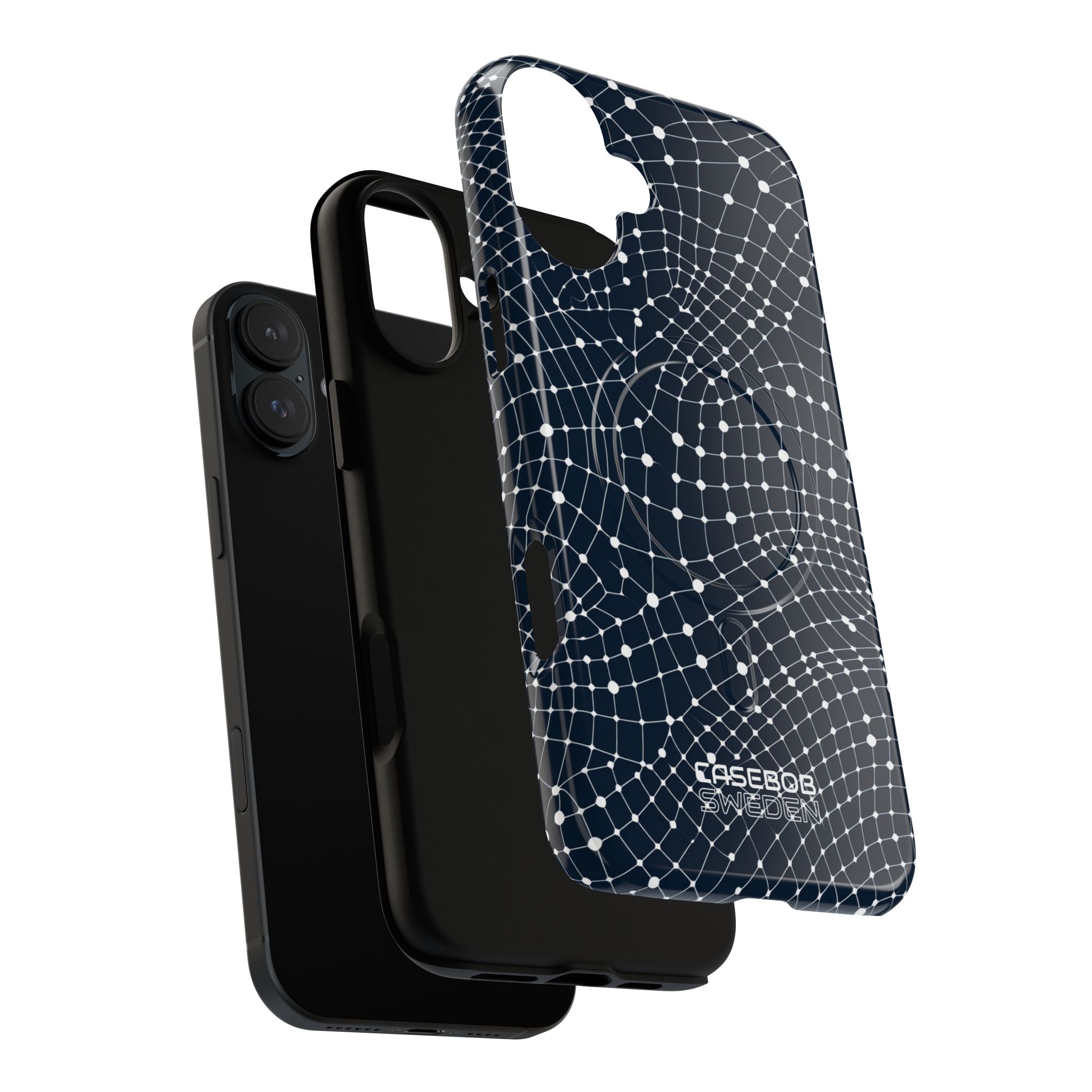 Warped Grid Web iPhone 16 - Tough+