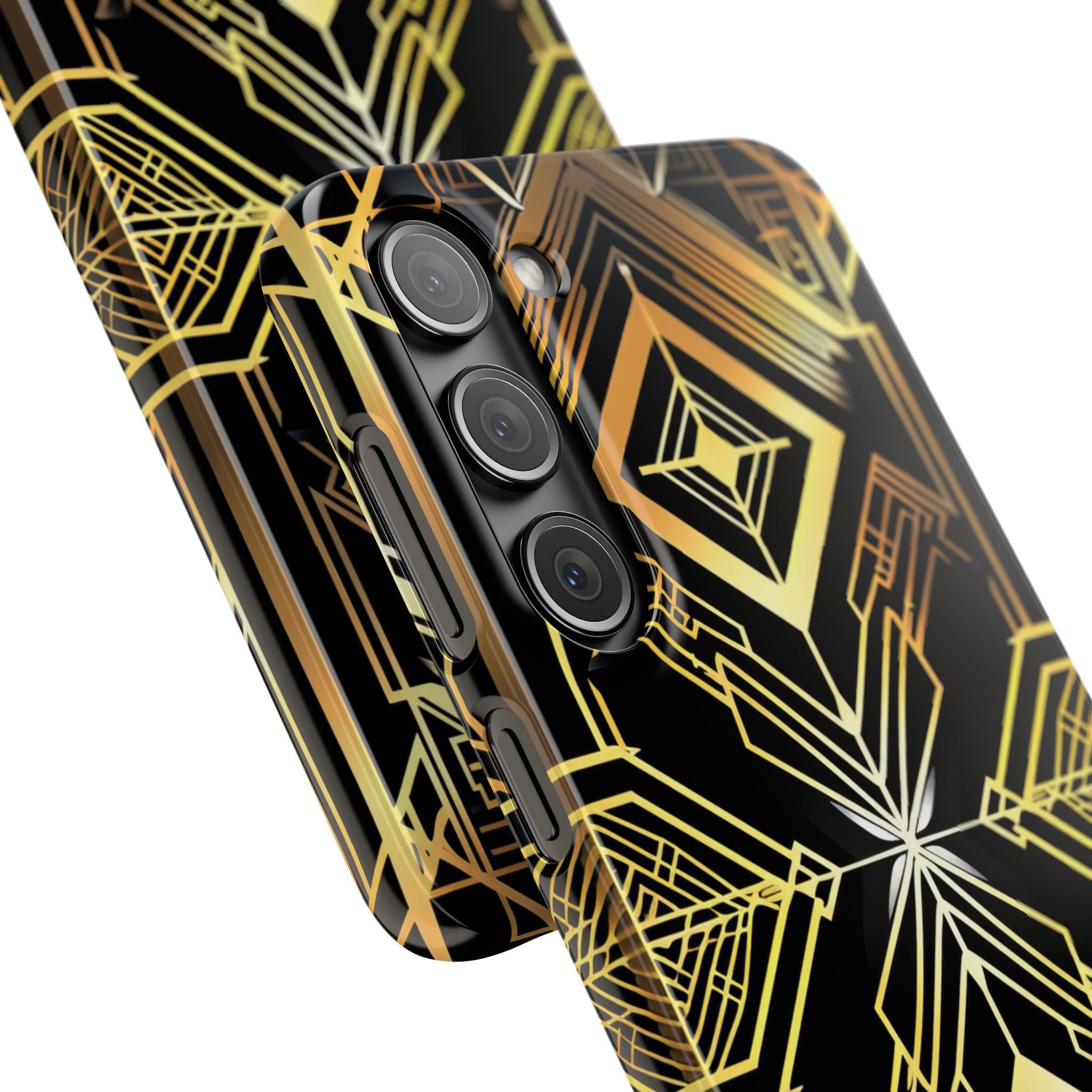 Golden Geometric Opulence Samsung S23 - Slim Phone Case