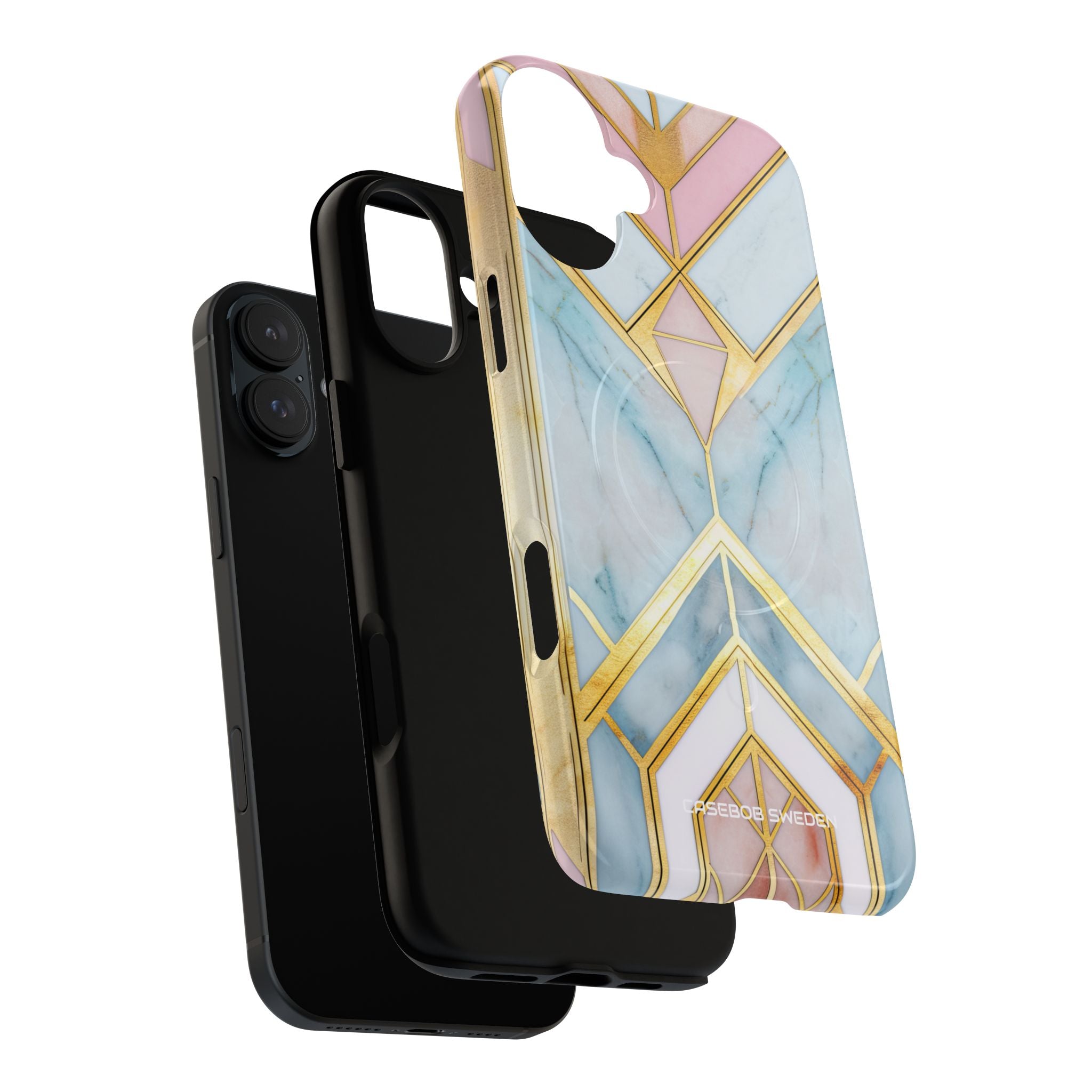 Gold Pink Art Deco - Tough + MagSafe® iPhone 16 Phone Case