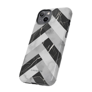 Grey Herringbone - Protective Phone Case