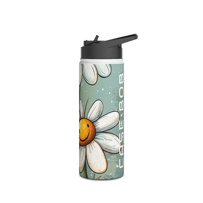 Smiling Daisies Burst - Stainless Steel Water Bottle