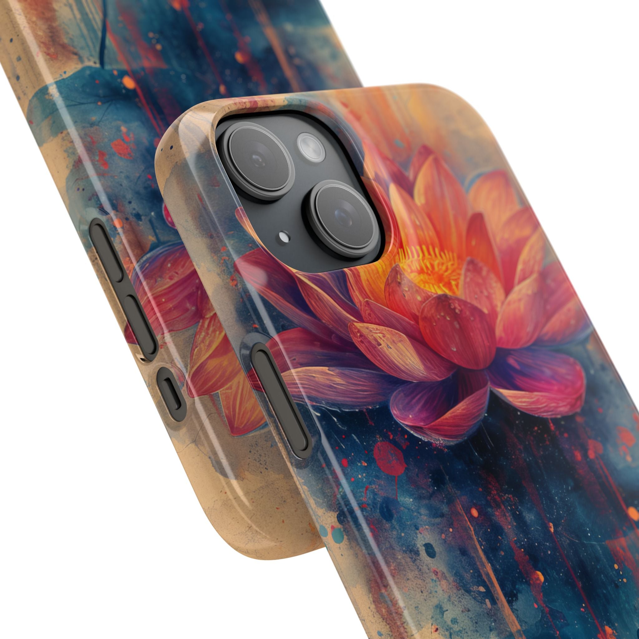 Lotus Blossom Art - Slim iPhone 15 Phone Case