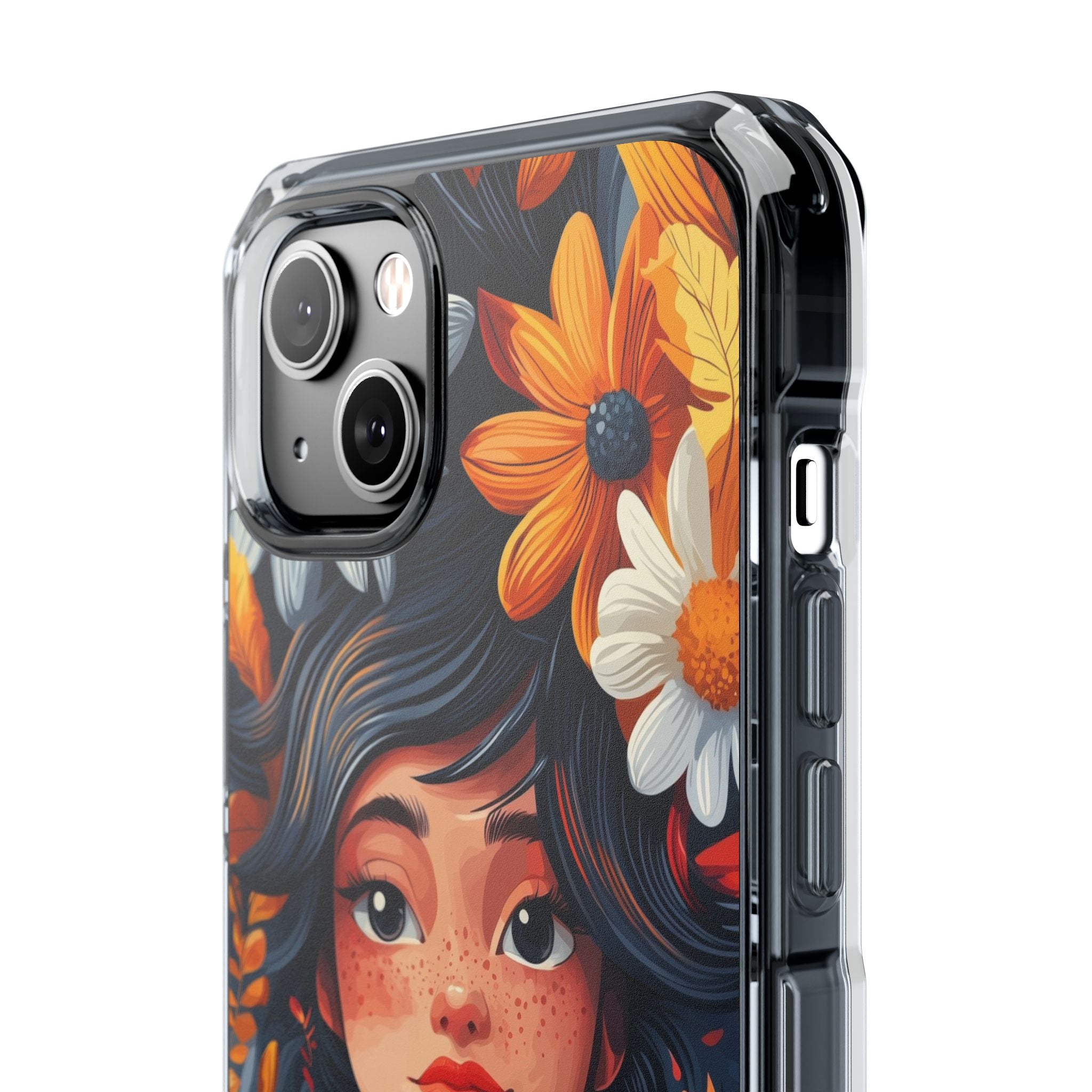 Floral Girl Smiles iPhone Case - Impact