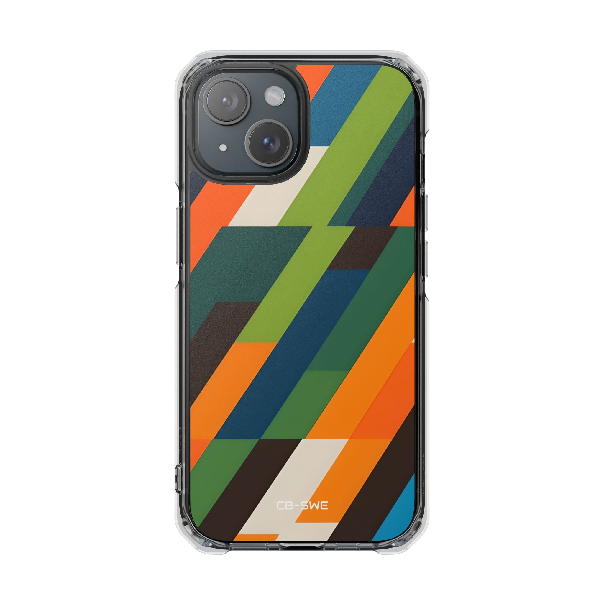 Geometric Color Intersection iPhone Case - Impact