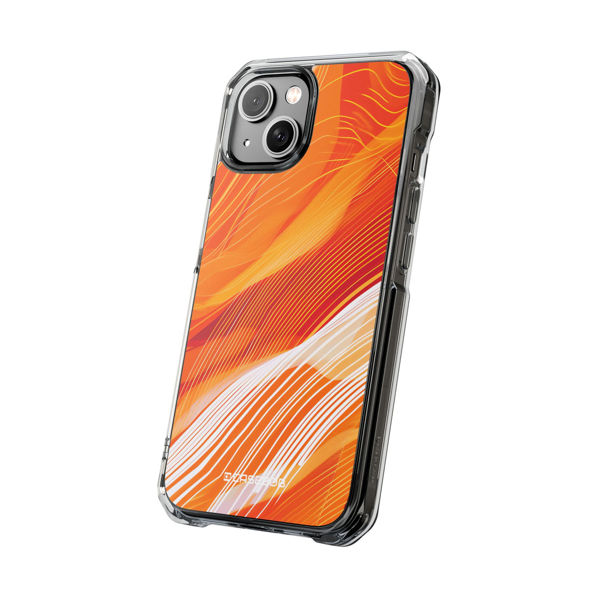 Pantone Tangelo Design | Handyhülle für iPhone (Clear Impact Case – magnetisch)