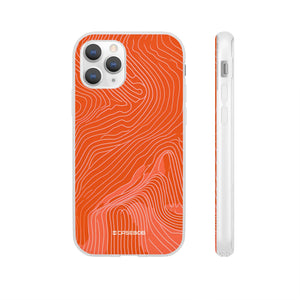 Pantone Tangerine Design | Handyhülle für iPhone (Flexible Hülle)