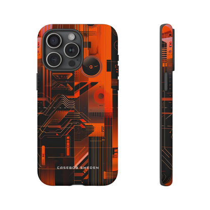 Gradient Circuitburst iPhone 15 - Tough Phone Case