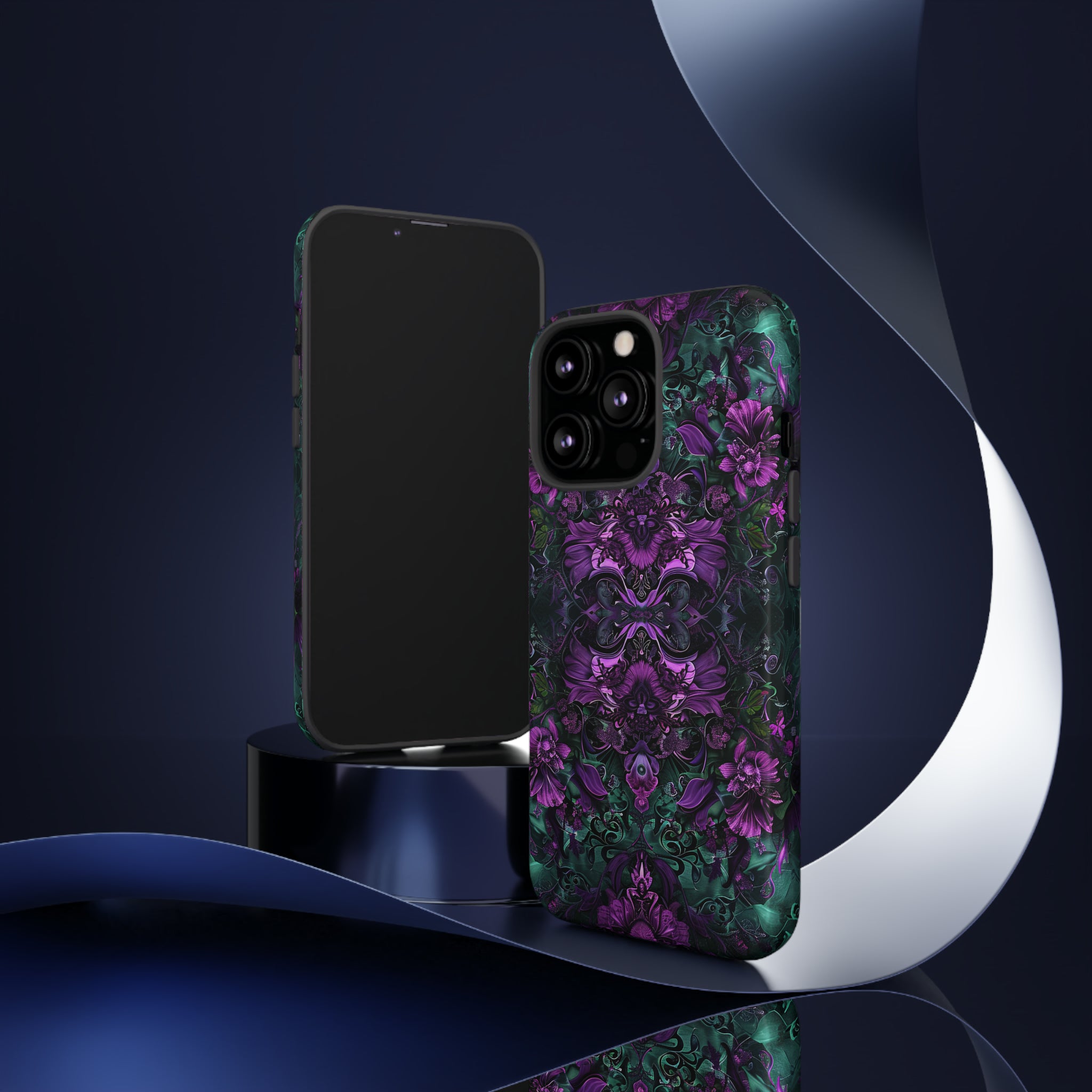 Baroque Floral Gothic - Protective Phone Case