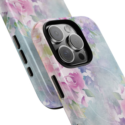 Dreamy Floral Watercolor - Tough + MagSafe® iPhone 16 Phone Case