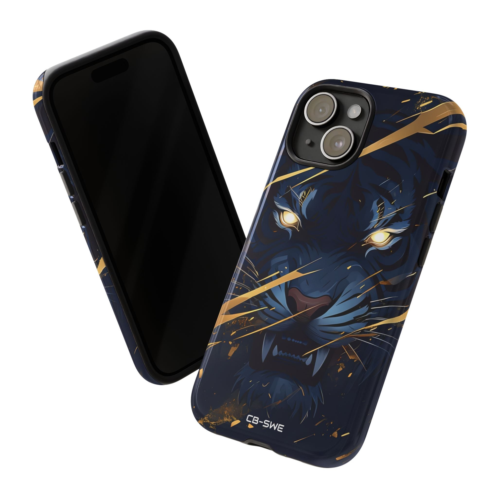 Tiger's Glowing Gaze - iPhone Case