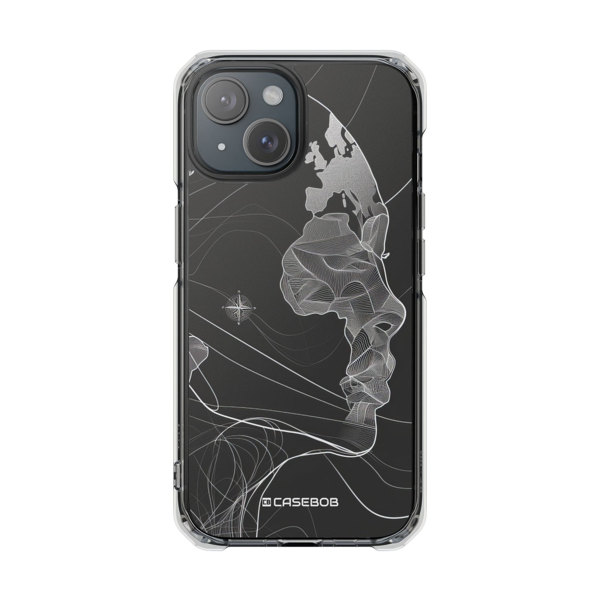 Fluid Earth Harmony - Phone Case for iPhone (Clear Impact - Magnetic)