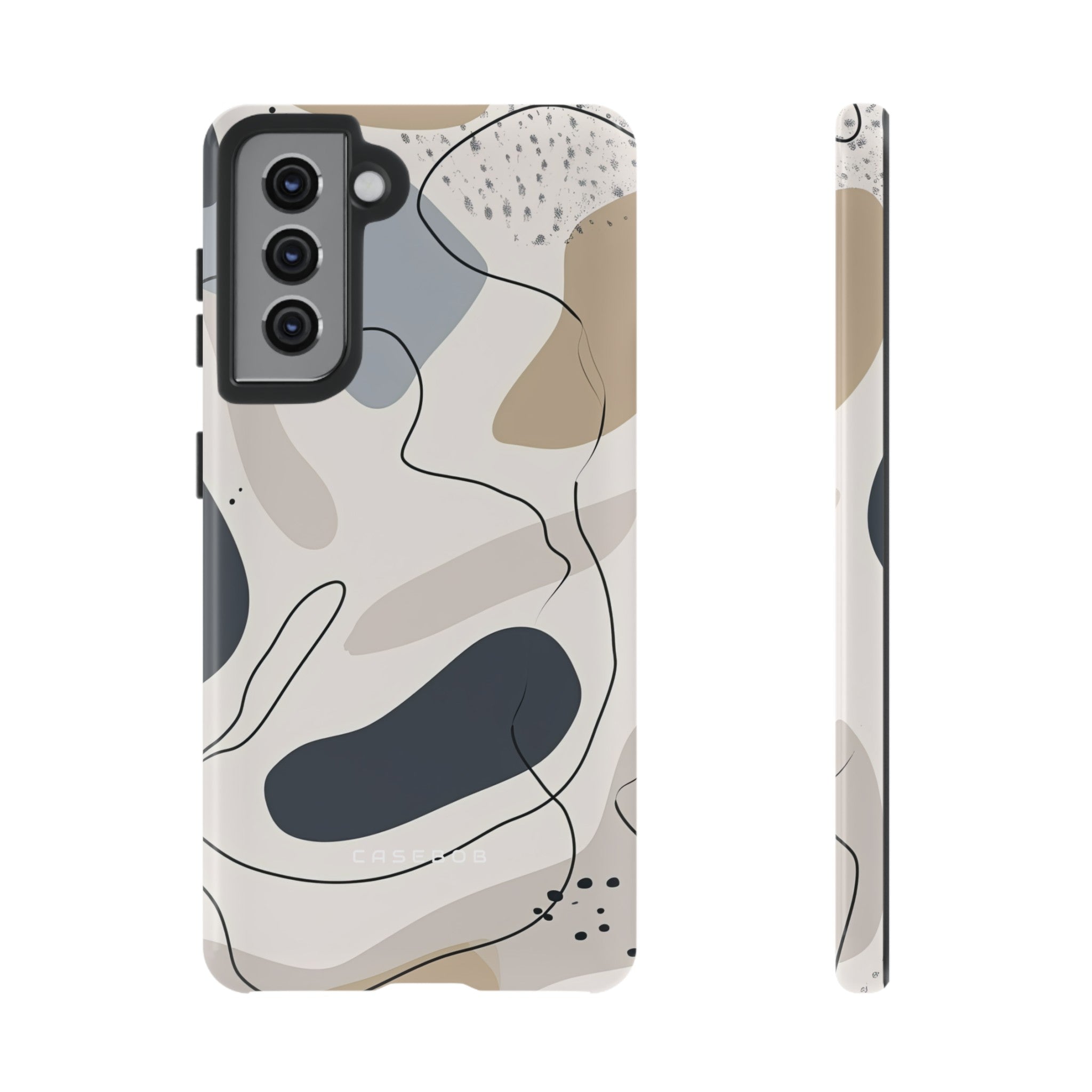 Grey Lines Simplicity - Protective Phone Case