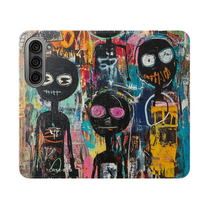 Wide-Eyed Faces - Samsung S23 Case - Wallet