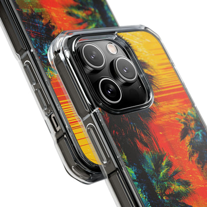 Summer Sunset Palms iPhone Case - Impact
