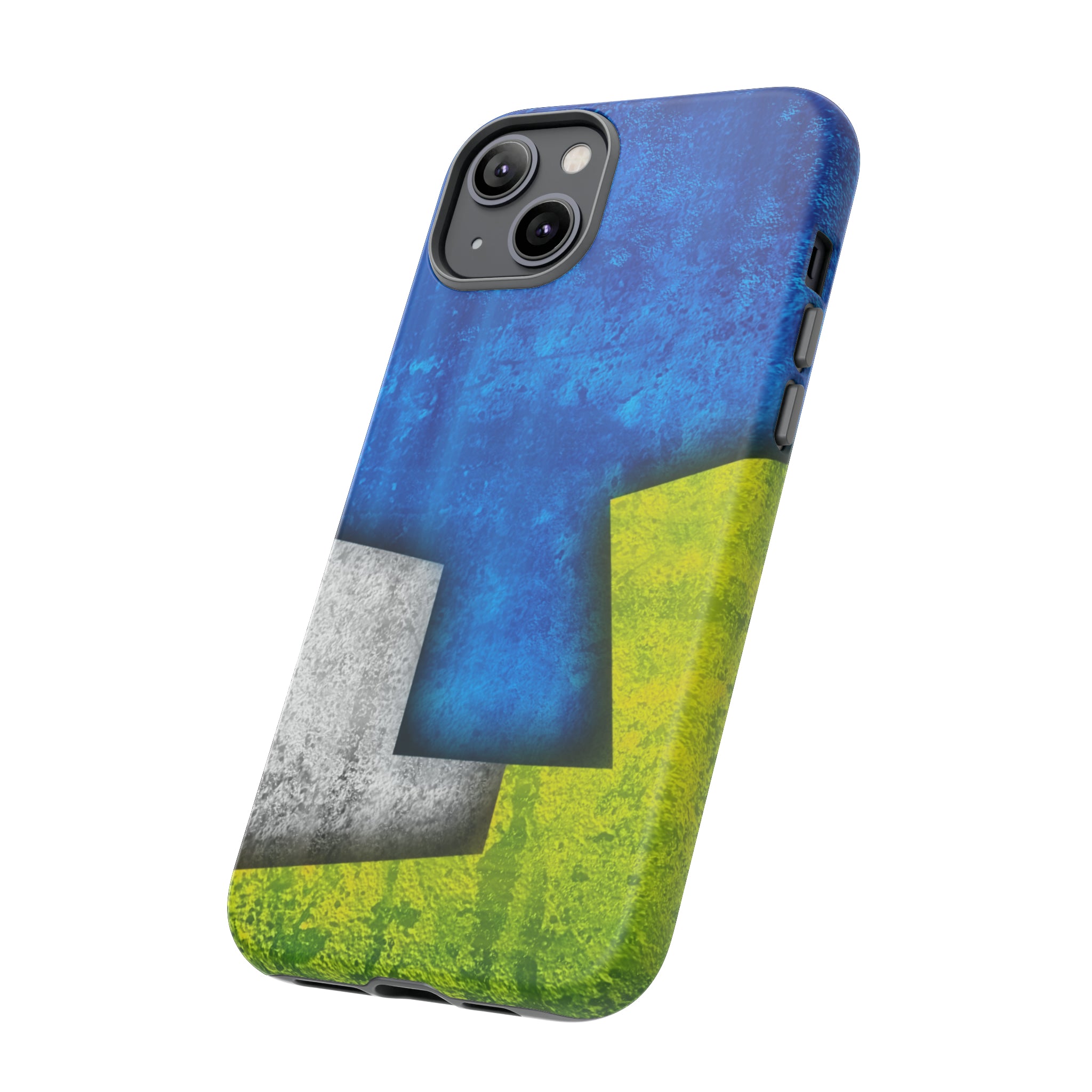 Blue Abstract Art - Protective Phone Case