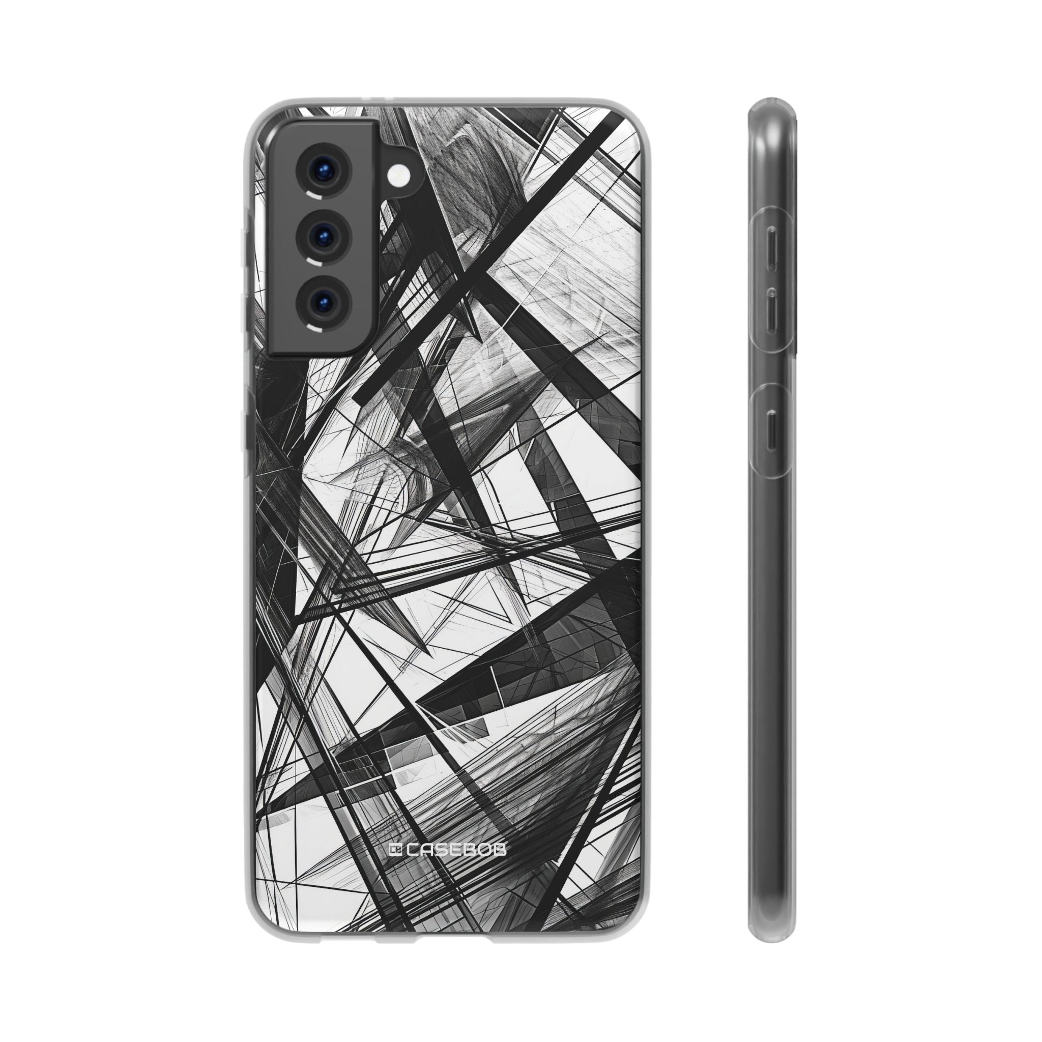 Monochrome Chaos | Flexible Phone Case for Samsung Galaxy