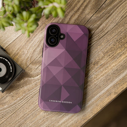 Gradient Purple Mosaic iPhone 16 - Tough Phone Case