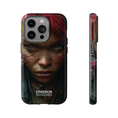 Cyberpunk Rebel Portrait iPhone 14 - Tough