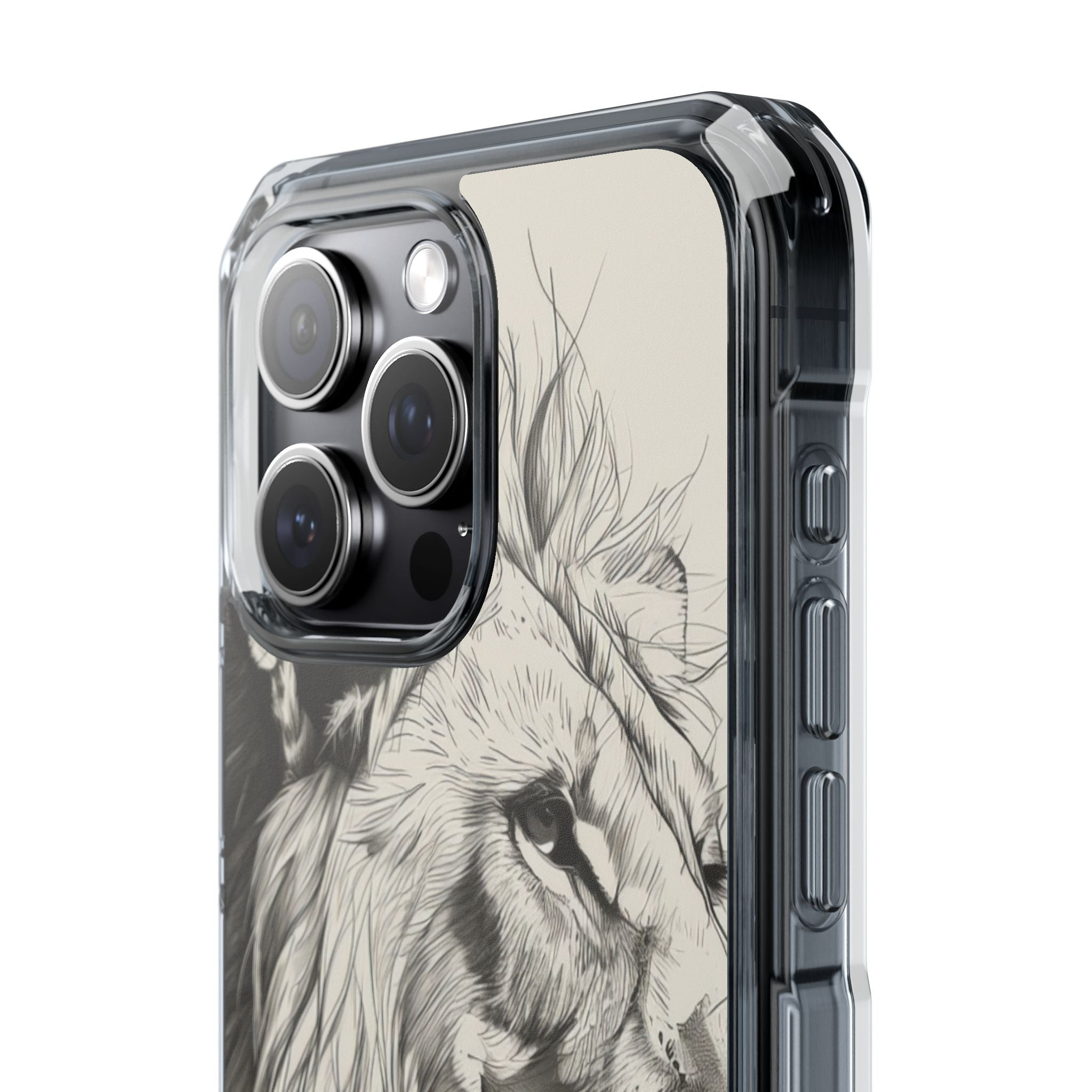 Majestic Linework Lion - Phone Case for iPhone