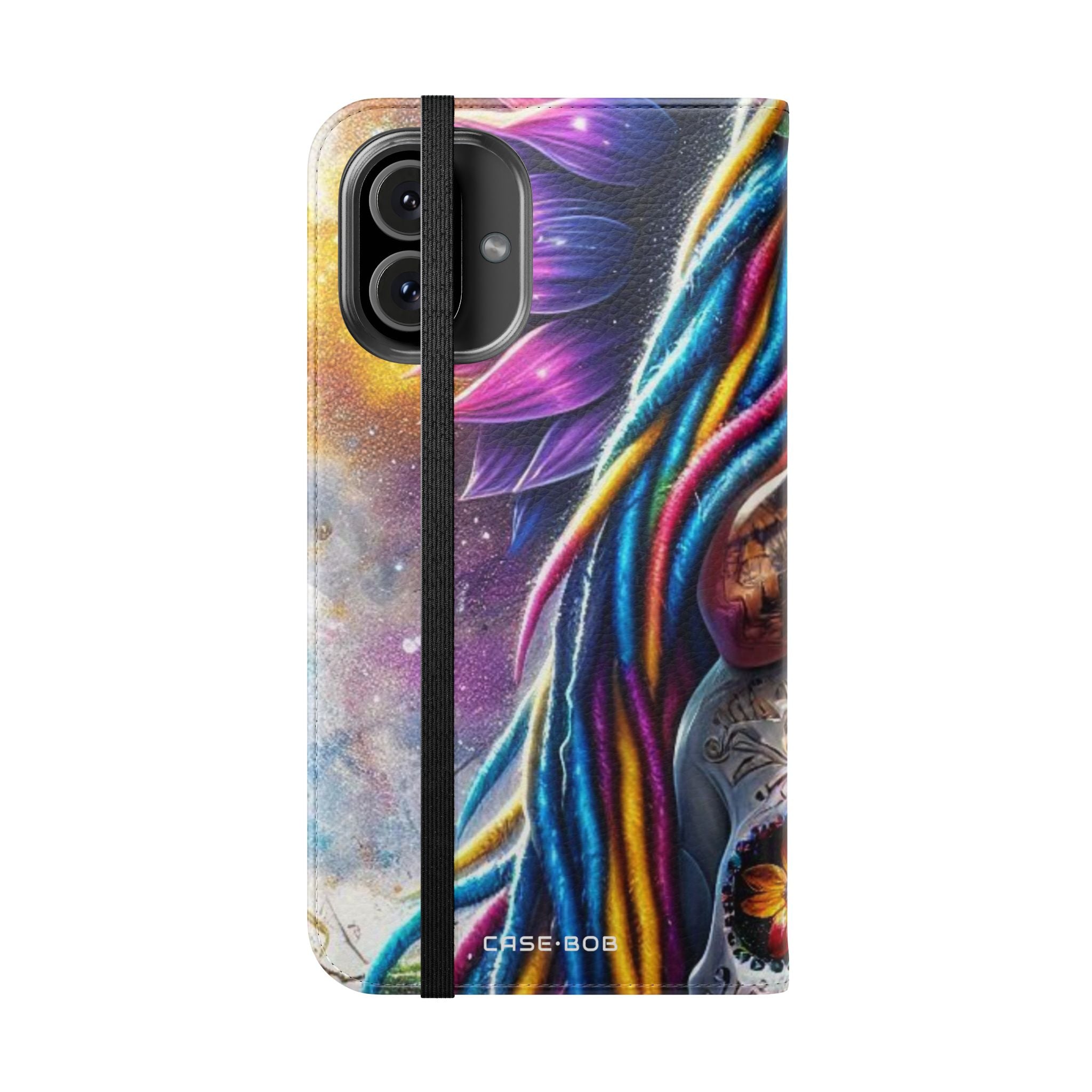 Skull Bloom - iPhone 16 Plus Case - Wallet