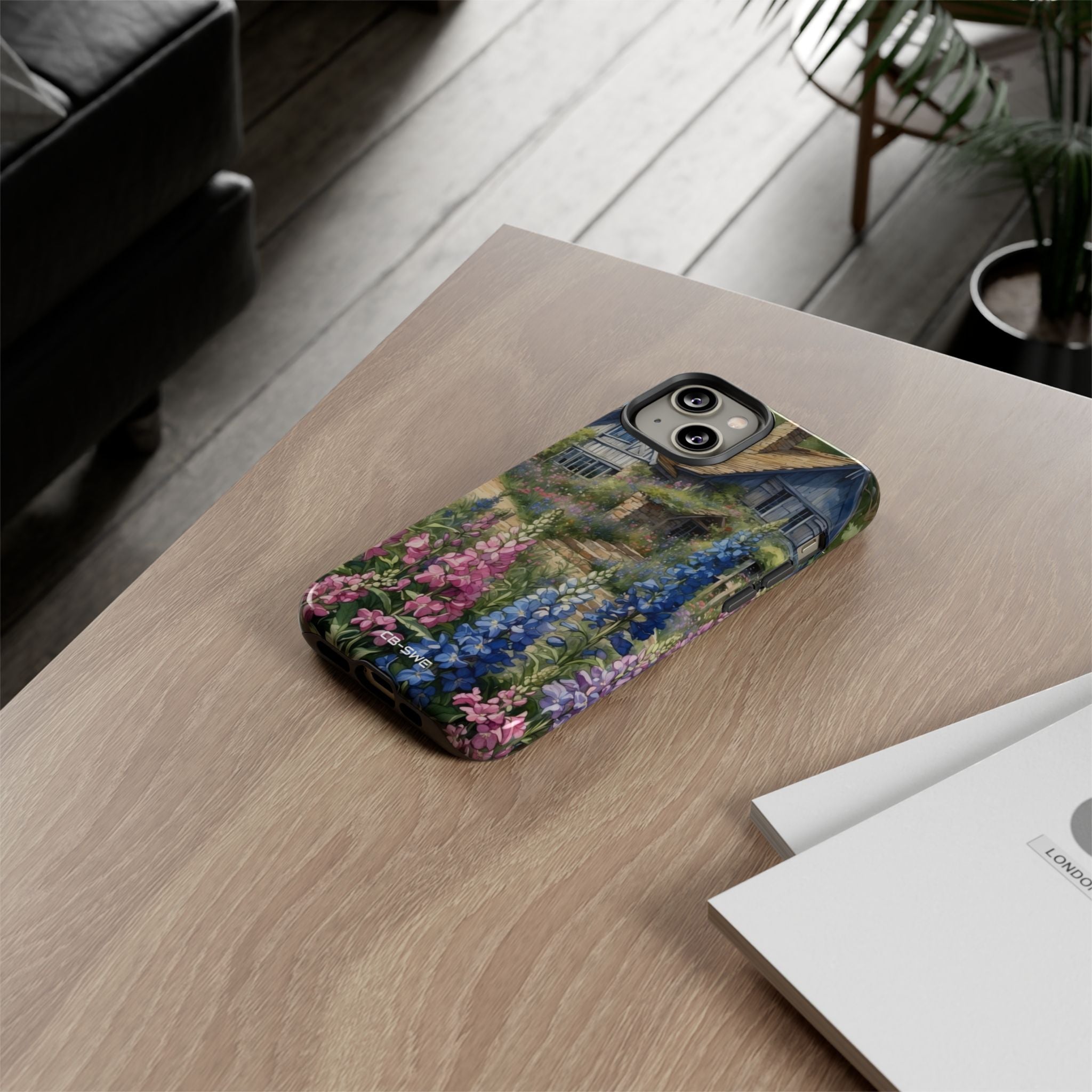 Cottage Surrounded Blossoms - iPhone Case