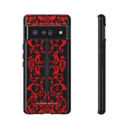 Gothic Crimson Symmetry Google Pixel 6 - Tough Phone Case