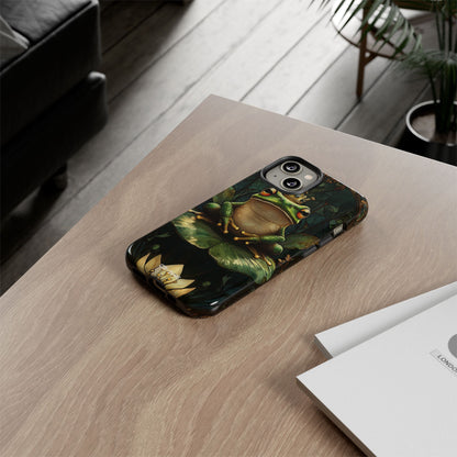 Crowned Frog Rests - iPhone Case