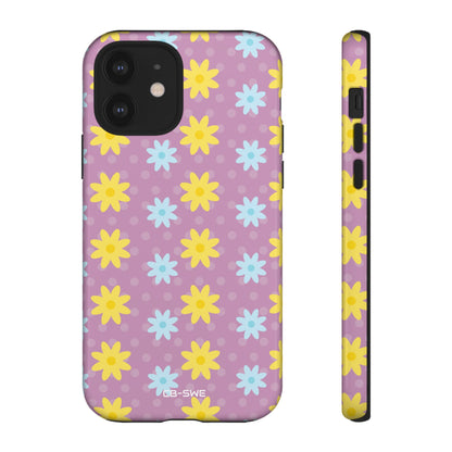 Flower Dots Dance - iPhone Case