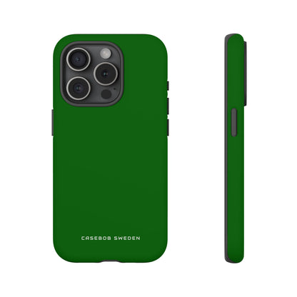 Dark Green iPhone 15 - Tough Phone Case