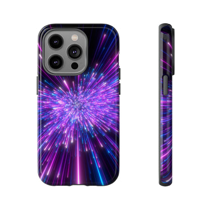 Speed of light in Galaxy iPhone Case (Protective) iPhone 14 Pro Glossy Phone Case