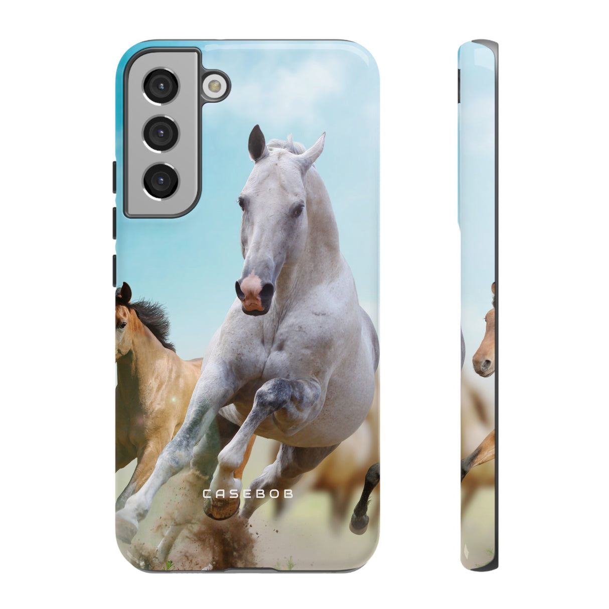 Blue Sky Horses - Protective Phone Case