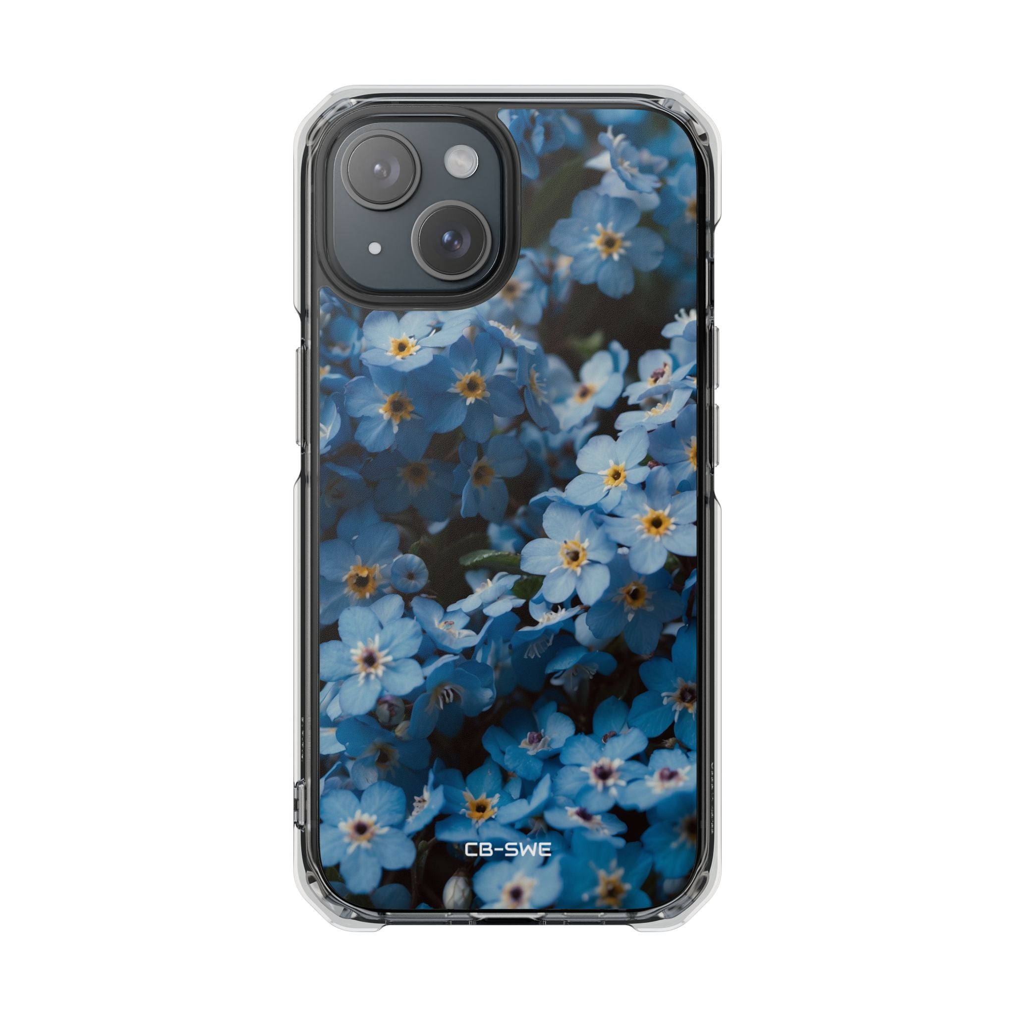 Blue Blooms Embrace iPhone Case - Impact